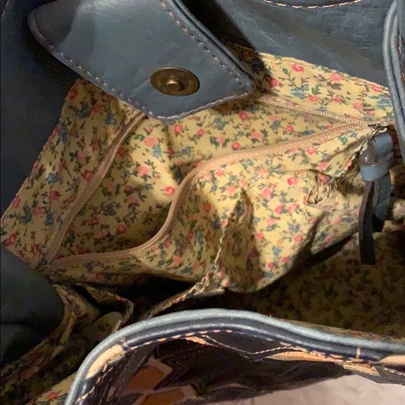 Leather patchwork bag - Picture 2 of 5